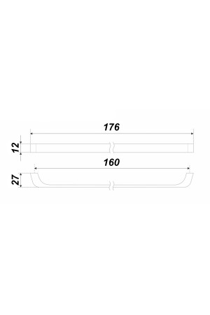 Ручка мебельная скоба 160мм золото матовое RS219SG.4/160 Boyard