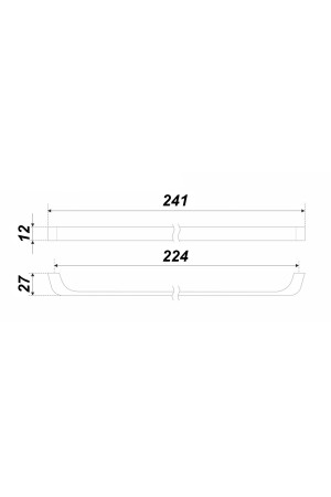Ручка мебельная скоба 224мм золото матовое RS219SG.4/224 Boyard