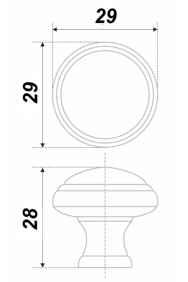 Ручка мебельная кнопка черный матовый RC400BL.4 Boyard