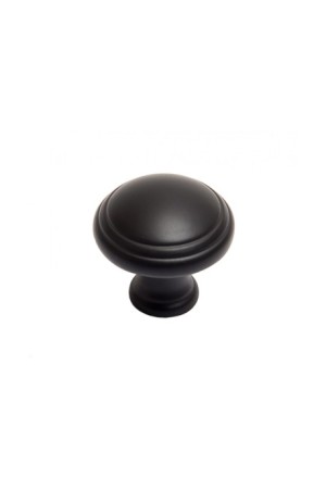 Ручка мебельная кнопка черный матовый RC400BL.4 Boyard