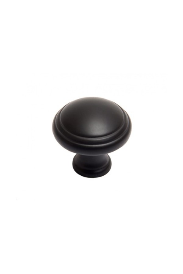 Ручка мебельная кнопка черный матовый RC400BL.4 Boyard