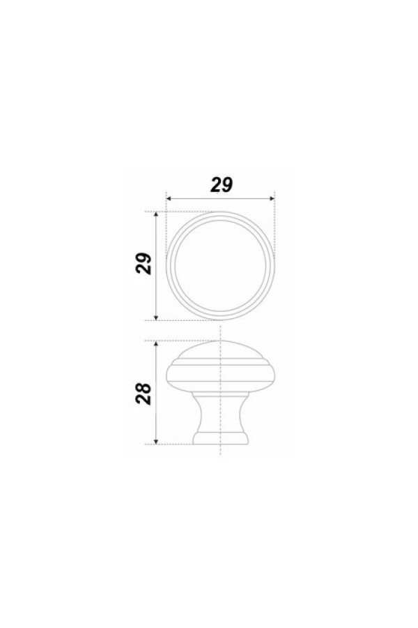 Ручка мебельная кнопка хром RC400CP.4 Boyard