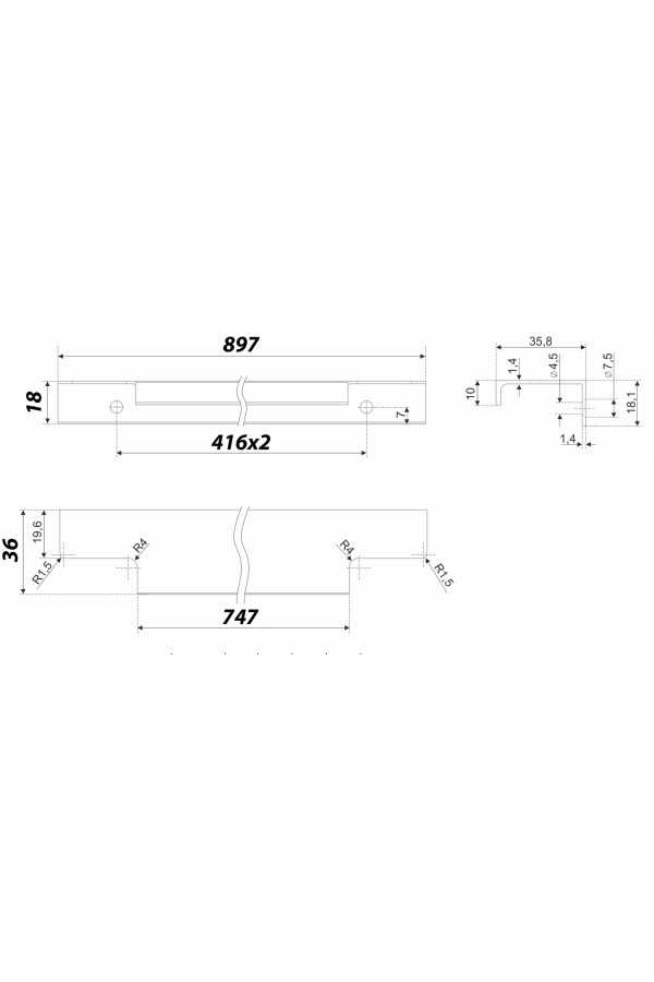 ручка Боярд/RT109BL.1/000/900