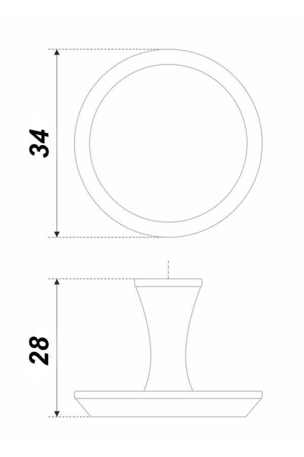 Ручка мебельная кнопка золото матовое RC306MBSG.4 Boyard