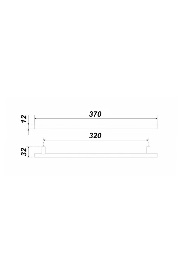 Ручка мебельная рейлинг 320мм нержавеющая сталь RR007SST.5/320 Boyard