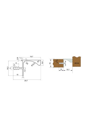 Ручка-профиль Gola Balance 4100мм черная RP052BL.1/000/4100 Boyard