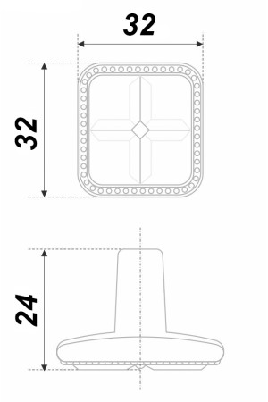 Ручка мебельная кнопка черненный старинный цинк/белый RC112BAZ.4/W Boyard