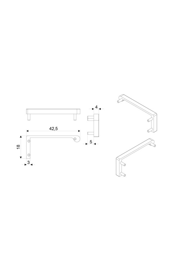 Заглушки для ручки RP101 сатиновый (матовый) хром RZ101.01SC Boyard