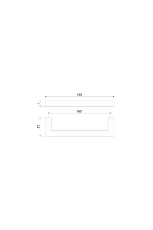 Ручка мебельная скоба 160мм белый RS043W.4/160 Boyard