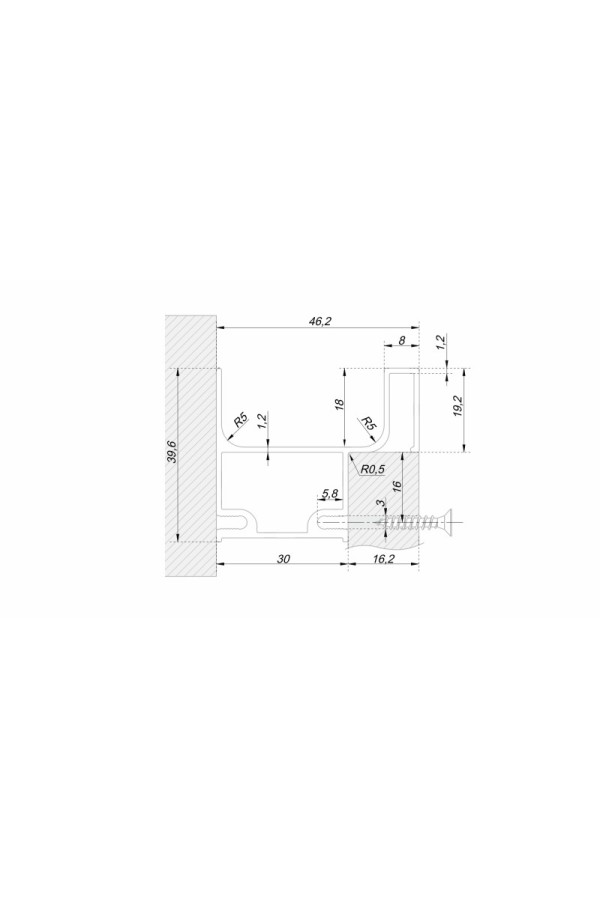 Gola Balance ручка Боярд/RP054BL.1/000/2900 L-образная вертикальная (8)