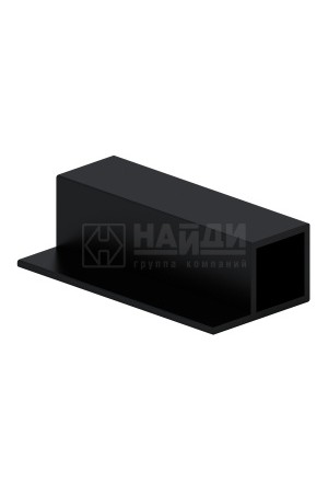 ЛОФТ профиль под ЛДСП 18*30*3000мм, черный муар