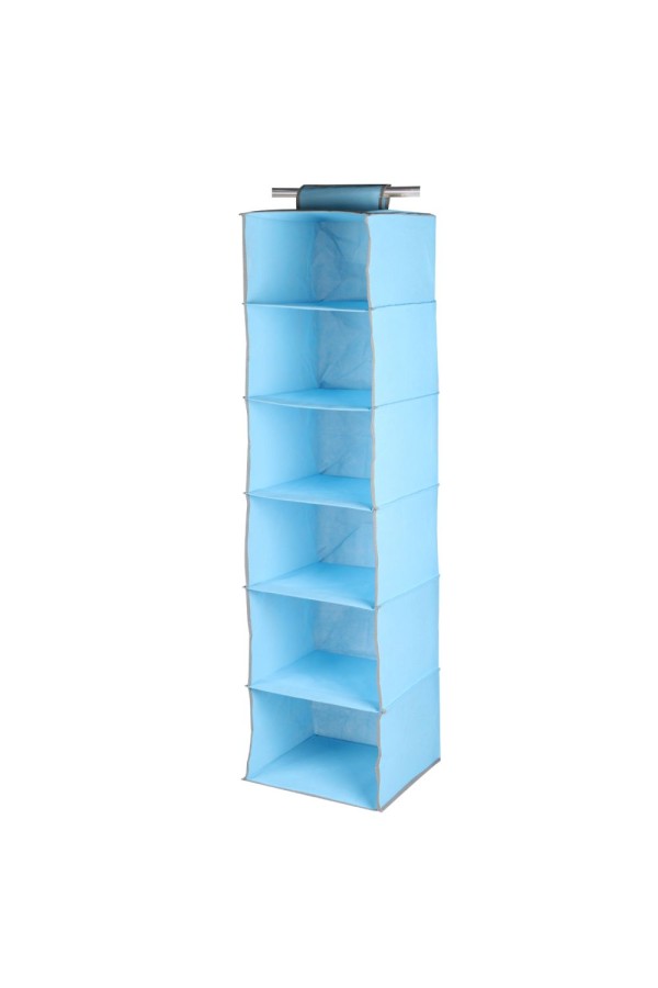 Кофр подвесной "Мишка" 6 секций 1200*300*300мм голубой