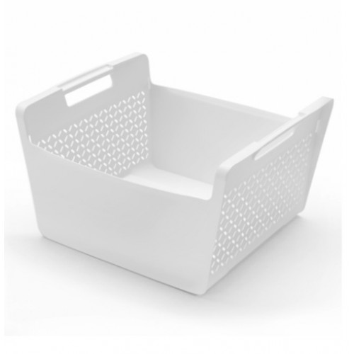 корзина бельевая Laundry Area, 41л, 520х462х304, белый/3271381