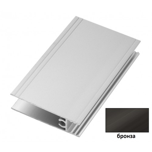 Рамка нижняя бронза 6м для шкафов купе