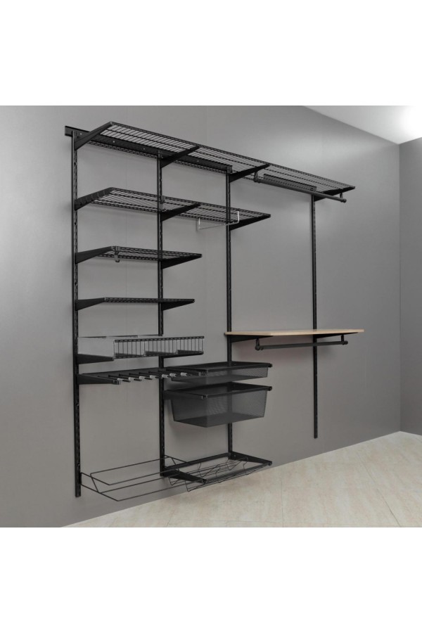 Гардероб LR/корзина мелкосетчатая 85 мм LIGROOM, 529х365, Чёрный, RU (5) /LR0017.VP008.BK0PC.RU