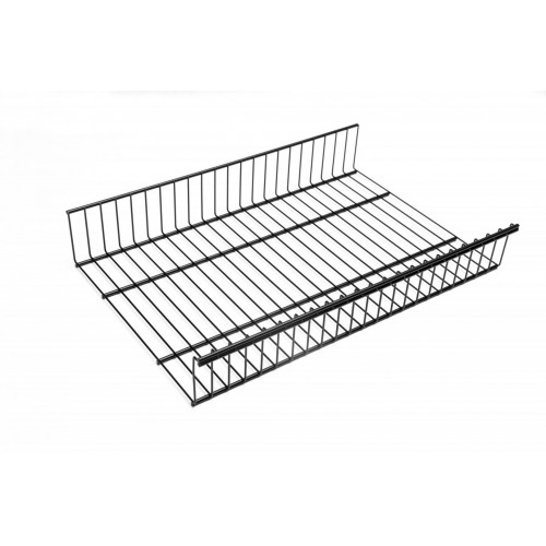 Гардероб LR/полка-корзина проволочная LIGROOM, серия 400, L=550, Чёрный, RA (6) / LR0012.VP055.BK0PC