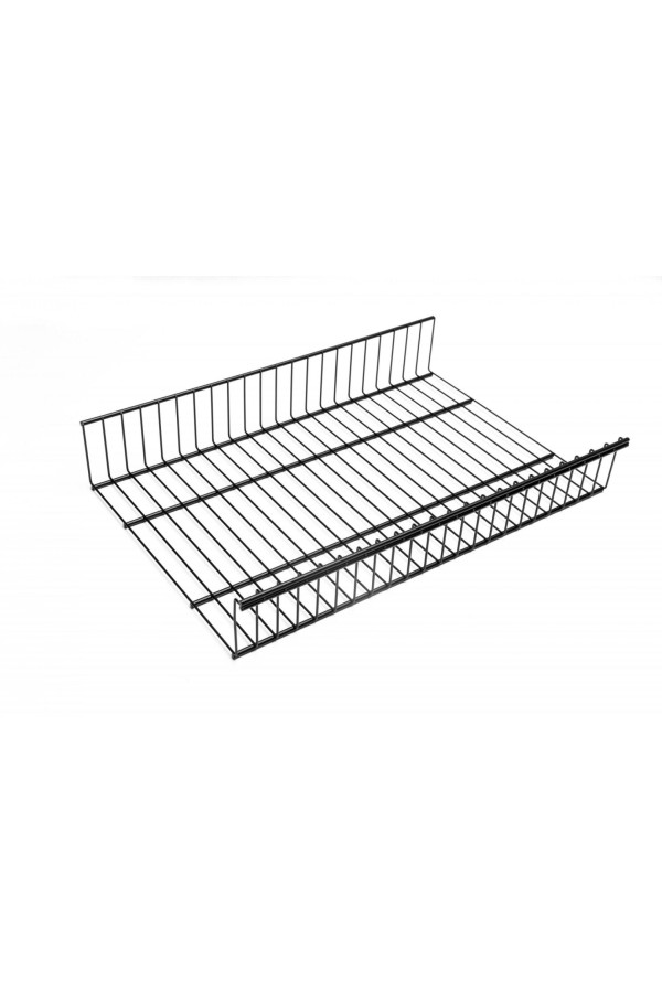 Гардероб LR/полка-корзина проволочная LIGROOM, серия 400, L=550, Чёрный, RA (6) / LR0012.VP055.BK0PC