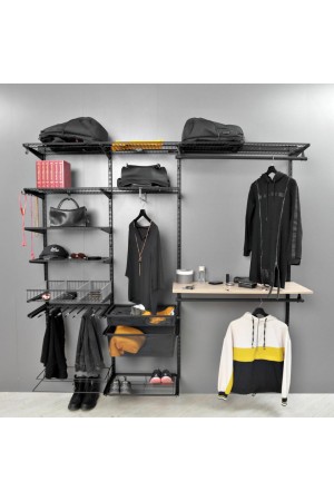 Гардероб LR/штанга круглая, LIGROOM, L=1200, чёрный матовый / LR0180.VP120.BKMPC.RU
