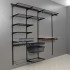 Гардероб LR/штанга круглая, LIGROOM, L=2000, чёрный матовый / LR0180.VP200.BKMPC.RU
