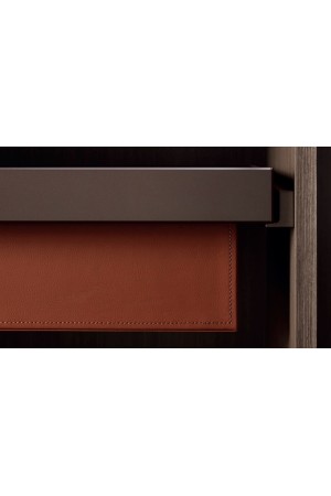 Nuomi/выдвижная корзина кожаная Ralphie 664*469*184mm, серый / 6110270