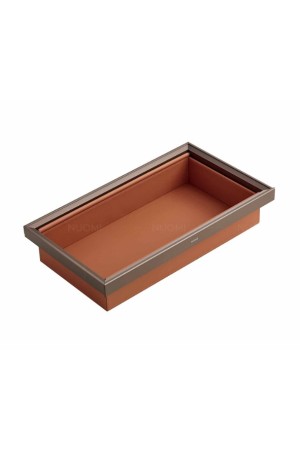 Nuomi/выдвижная корзина кожаная Ralphie 864*469*184mm, серый / 6110290