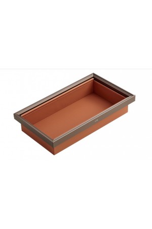 Nuomi/выдвижная корзина кожаная Ralphie 864*469*184mm, серый / 6110290