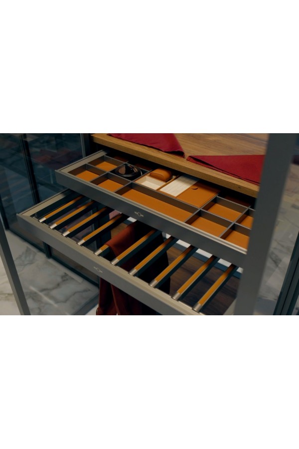 Nuomi/выдвижная брючница Ralphie 664*469*65mm, серый / 6110470