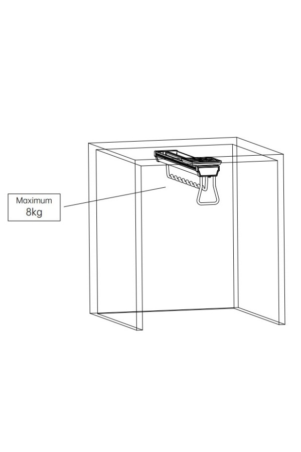 Nuomi/выдвижная штанга для одежды 92*460*126mm Ralphie, серый / 6111300