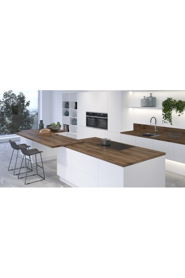 столешница СОЮЗ 800*3050*38*1U*066АМ дуб фигурный светлый