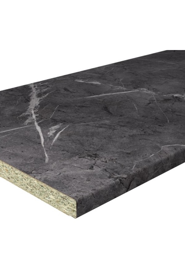 столешница СОЮЗ 1200*4200*38*1U*2343М мрамор лацио черный