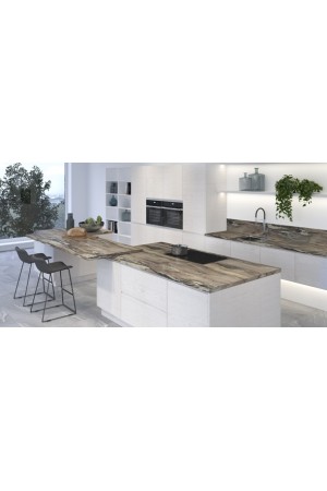 столешница СОЮЗ 600*3050*38*1R*424Т оникс серебристый