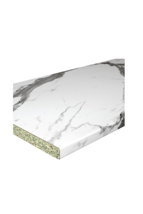 столешница СОЮЗ 600*3050*26*1U*3027Г мрамор белый