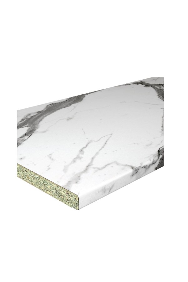 столешница СОЮЗ 800*4200*38*1U*3027Г мрамор белый