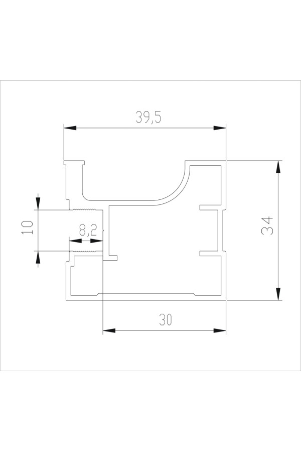 Аристо//золото матовое вертик профиль FUSION 5,4м