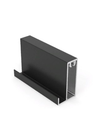 Рамка нижняя широкая, плоская , Slim MAX черный матовый 5,4м Aristo