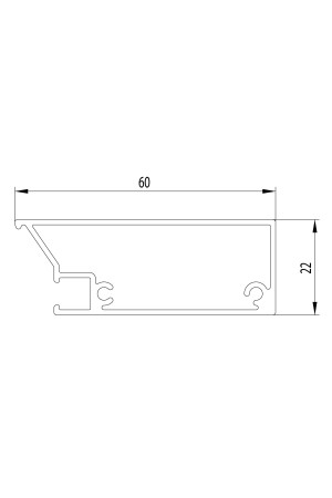 Аристо/Intuit вертикальный профиль для фасадов Intuit, L=4,100 мм, черный матовый/AA0760