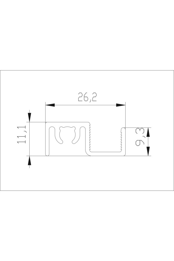 Аристо Slim Line/белый глянец рамка узкая плоская (5,4м) / AV0734.VP540.WHGPC.CJ