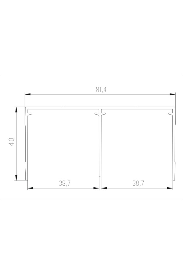 Аристо Slim Line/золото крацованное направляющая верхняя (5,4м) / AS0713.VP540.GLBAN.CJ
