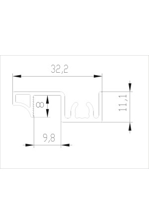 Аристо Slim Line/золото крацованное рамка узкая (5,4м) / AV0588.VP540.GLBAN.CJ