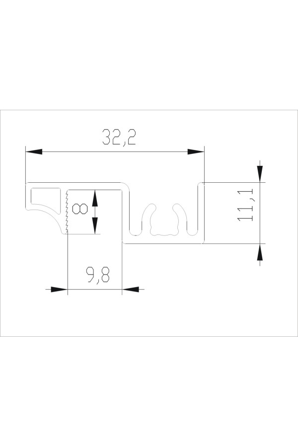 Аристо Slim Line/золото крацованное рамка узкая (5,4м) / AV0588.VP540.GLBAN.CJ