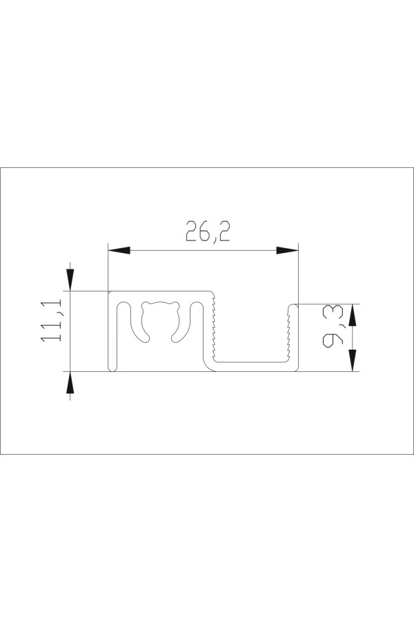 Аристо Slim Line/хром матовый рамка узкая проская + Slim Max (5,4м) / AV0734.VP540.SLMAN.CJ