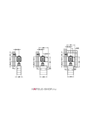Slido Classic уголок крепежный, сталь/940.42.061