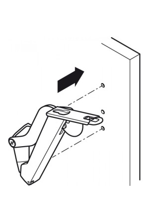 #механизм Free space 1,8 модель B, PUSH to open, комплект антрацит/372.27.355