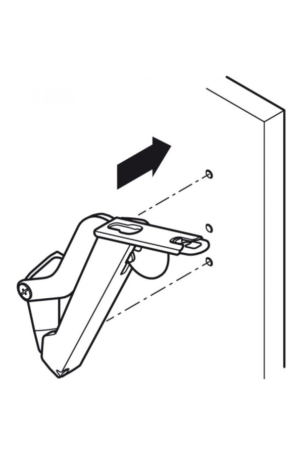 #механизм Free space 1,8 модель E, PUSH to open, комплект белый/372.27.708