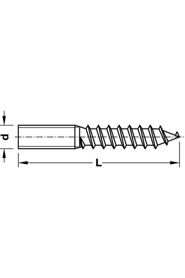 Болт подвесной M8x50мм оцинкованный 026.12.941 Hafele