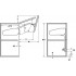 Комплект подъемных механизмов Free fold short 910-970мм на 6,4-11,5кг модель J5fs БЕЗ заглушек 372.38.684 Hafele