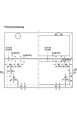 Комплект подъемных механизмов Free fold short 910-970мм на 6,4-11,5кг модель J5fs БЕЗ заглушек 372.38.684 Hafele