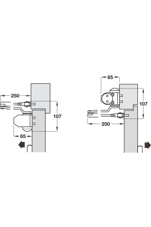#верхний дверной доводчик, Startec DCL 11, с рычажным механизмом, серебристый/931.84.649