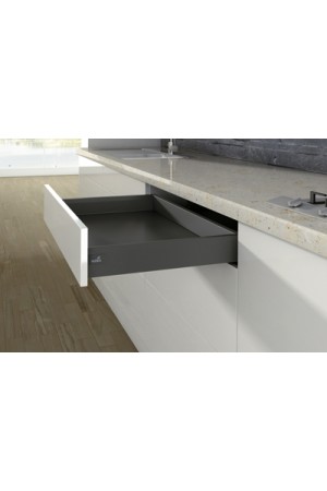 Выдвижной ящик ArciTech 94*450мм, БЕЗ направляющих антрацит 9150525 Hettich
