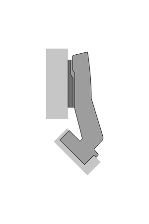 Петля мебельная угловая Sensys 8669 45 градусов без пружины 9088179 Hettich
